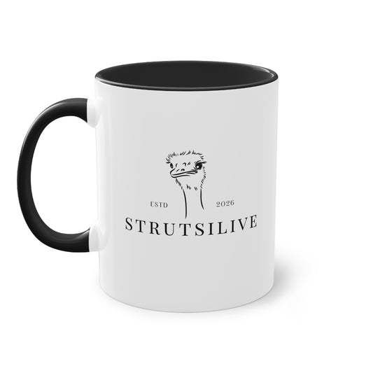 Kahvikuppi logolla — Strutsilive
