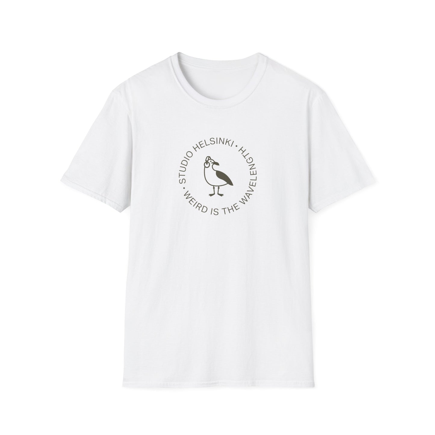“Weird Is the Wavelength” Seagull T-Shirt — Studio Helsinki Crew Tee