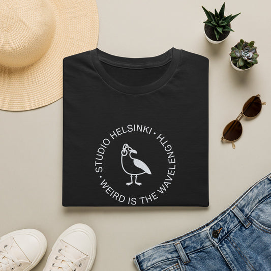 “Weird Is the Wavelength” Seagull T-Shirt — Studio Helsinki Crew Tee