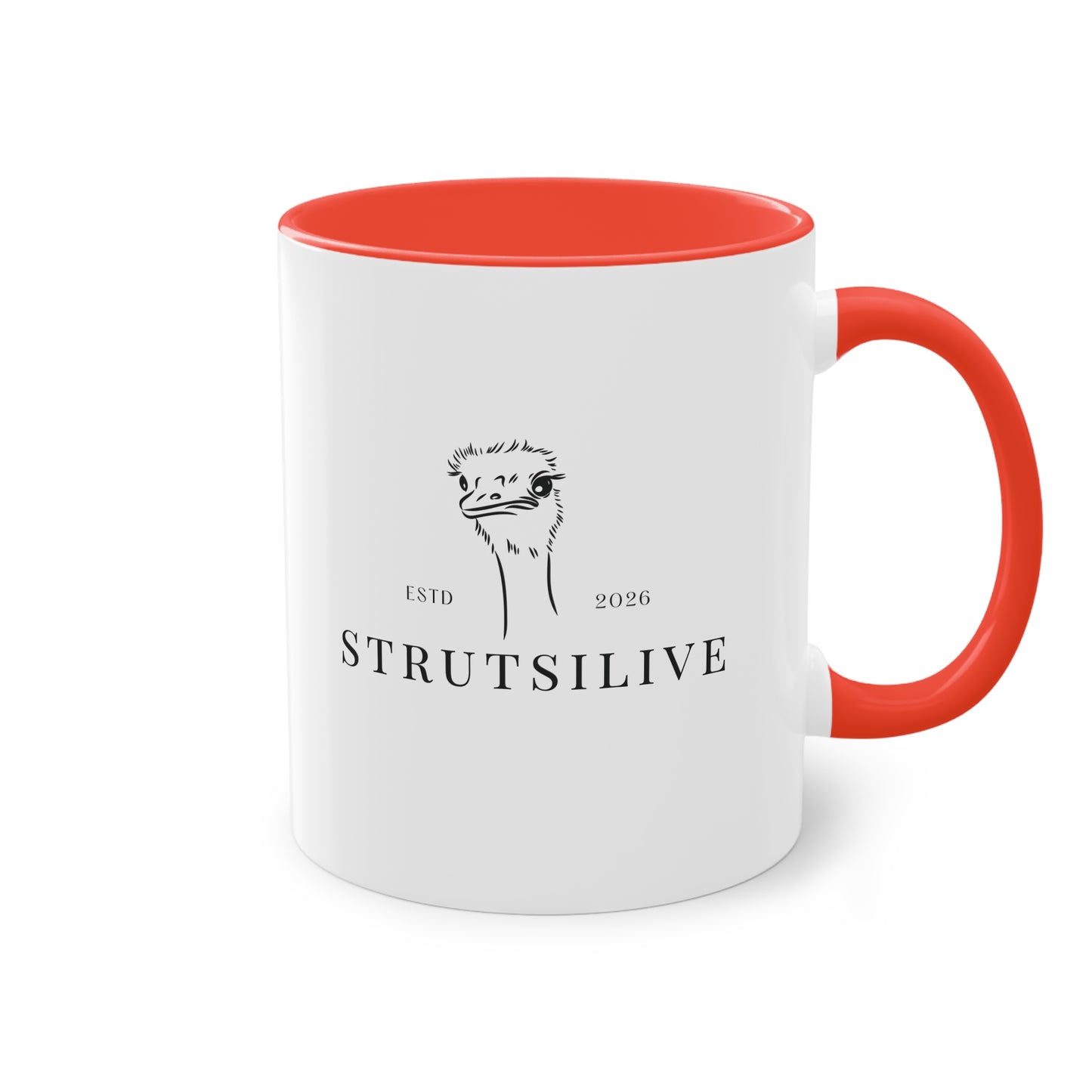 Kahvikuppi logolla — Strutsilive