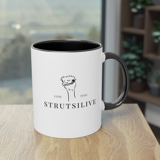 Kahvikuppi logolla — Strutsilive
