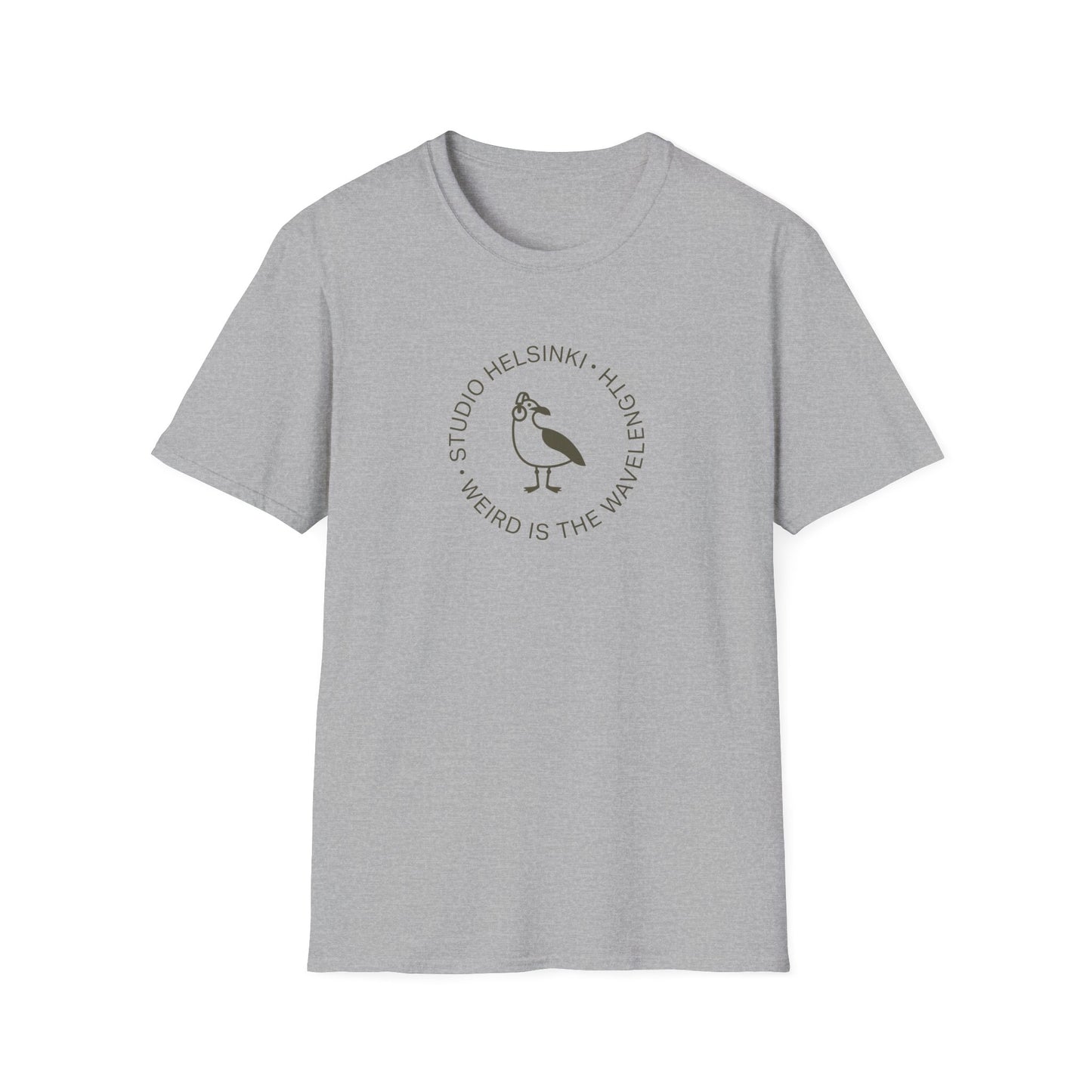 “Weird Is the Wavelength” Seagull T-Shirt — Studio Helsinki Crew Tee