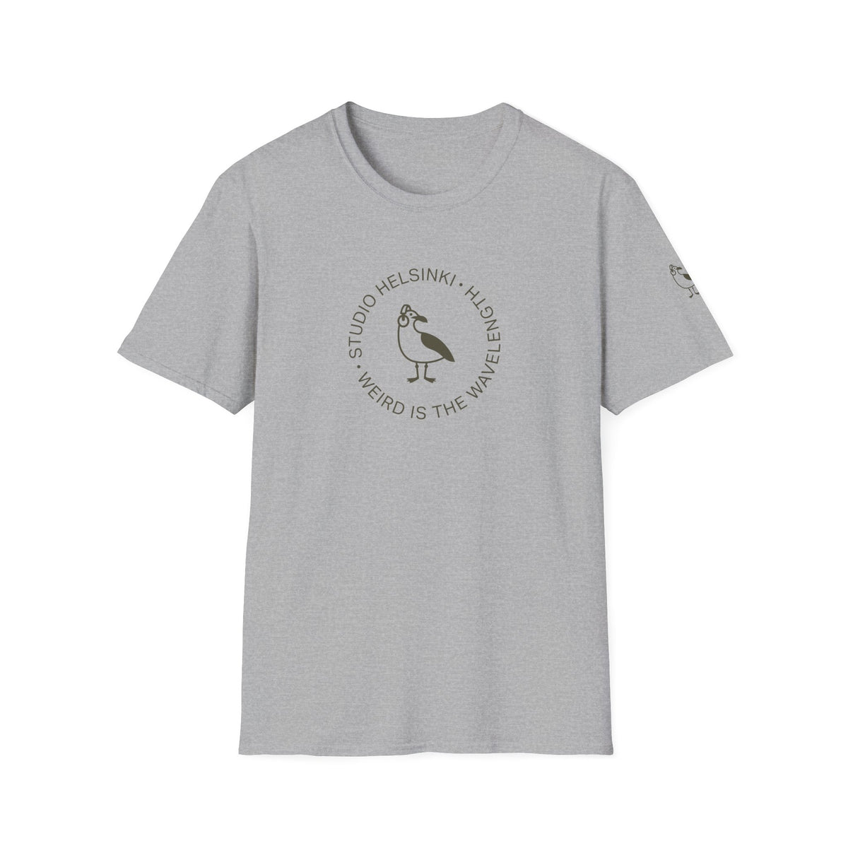 “Weird Is the Wavelength” T-paita — Studio Helsinki Crew Tee