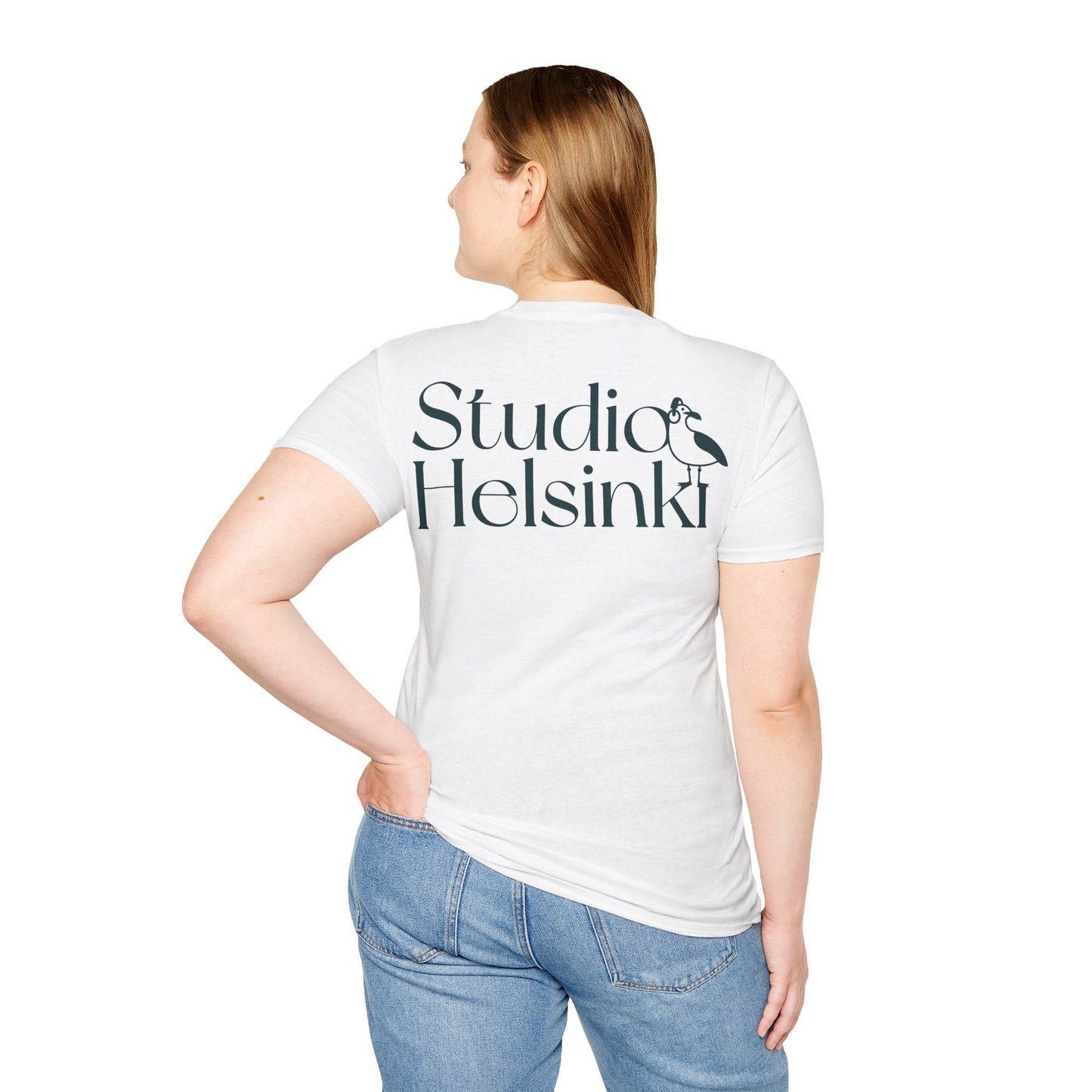 “Weird Is the Wavelength” Seagull T-Shirt — Studio Helsinki Crew Tee