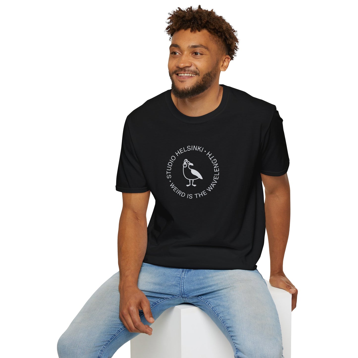 “Weird Is the Wavelength” Seagull T-Shirt — Studio Helsinki Crew Tee