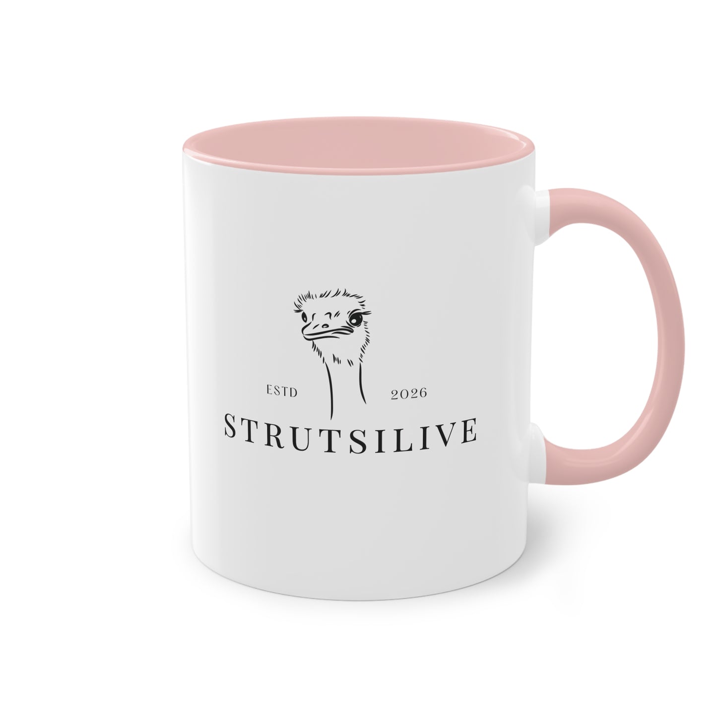 Kahvikuppi logolla — Strutsilive