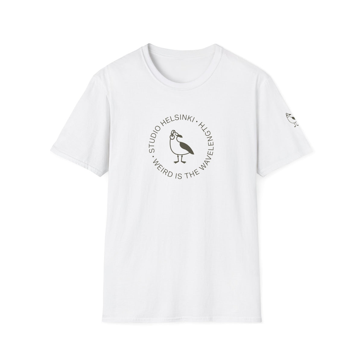 “Weird Is the Wavelength” T-paita — Studio Helsinki Crew Tee