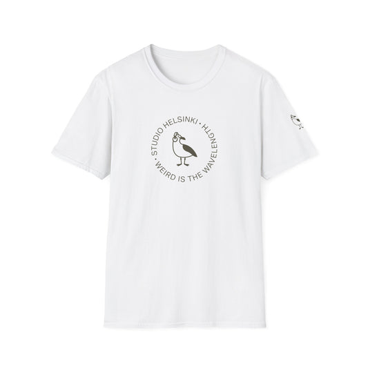 “Weird Is the Wavelength” T-paita — Studio Helsinki Crew Tee