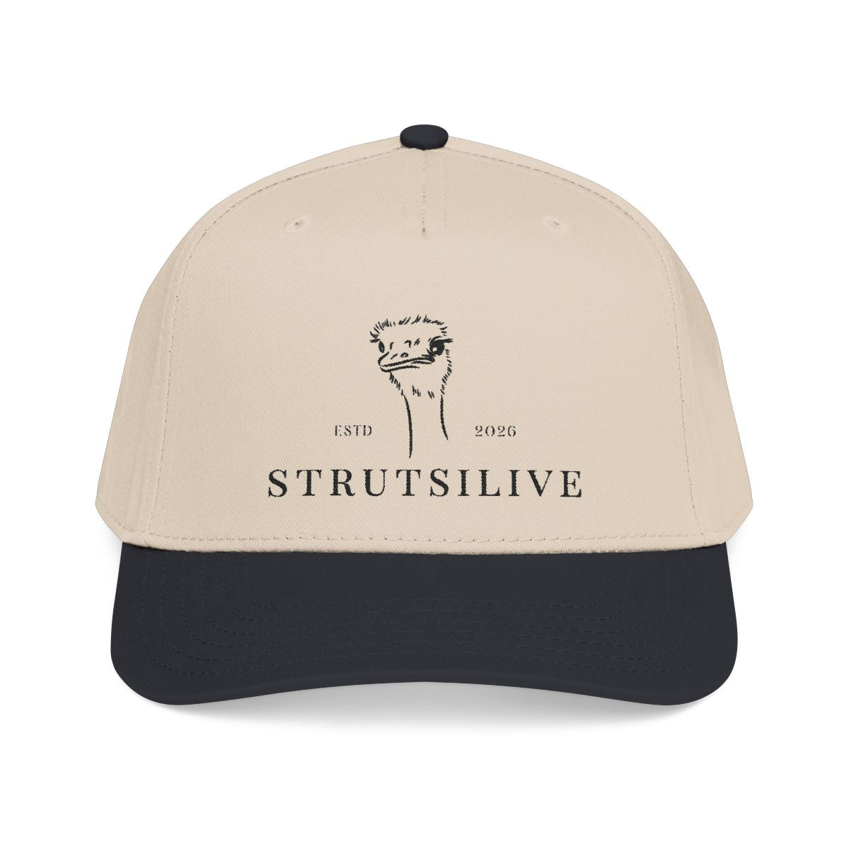 Lippis brodeerauksella — Strutsilive