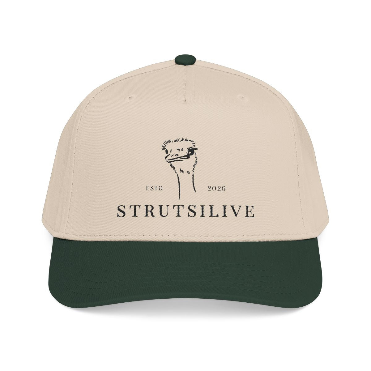 Lippis brodeerauksella — Strutsilive