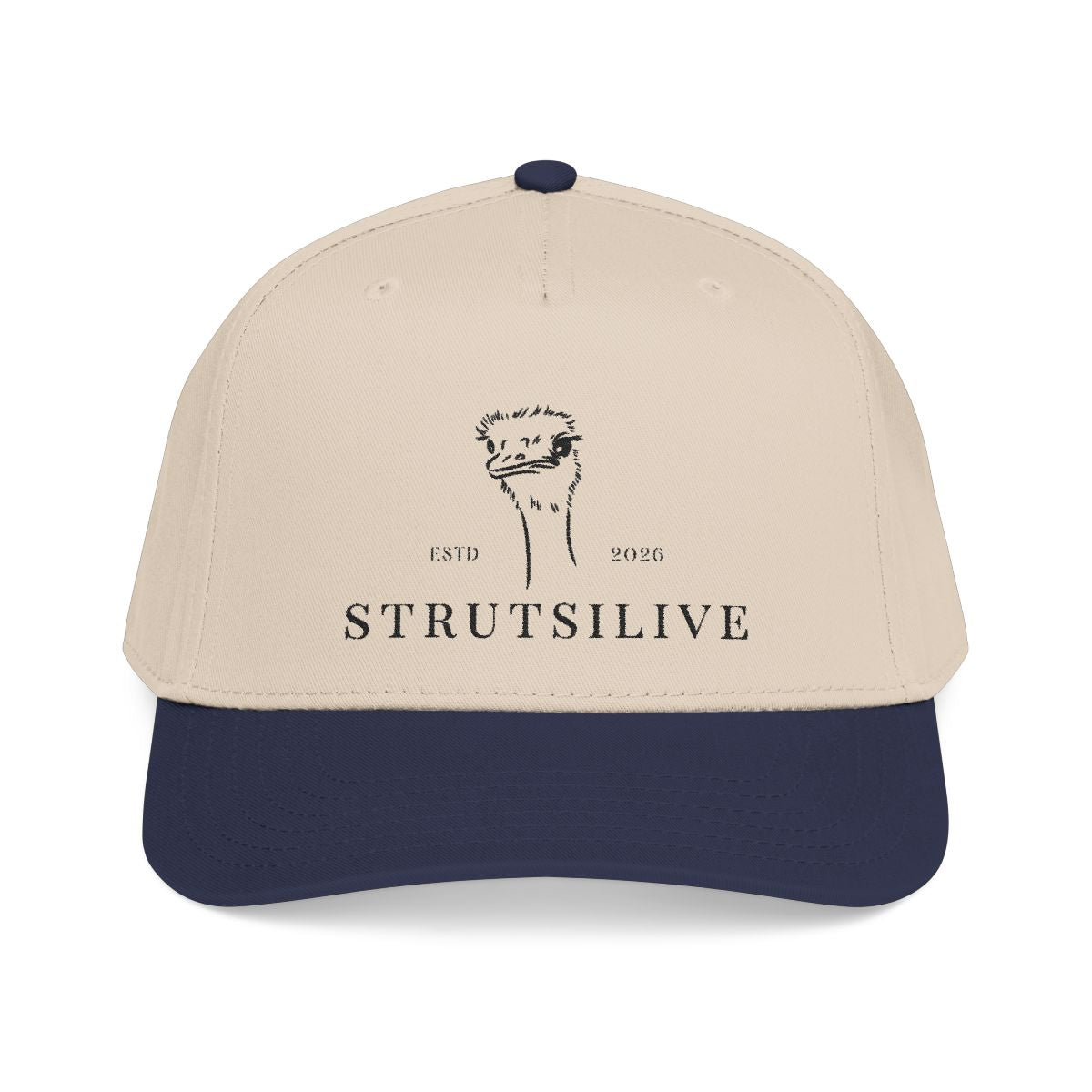 Lippis brodeerauksella — Strutsilive