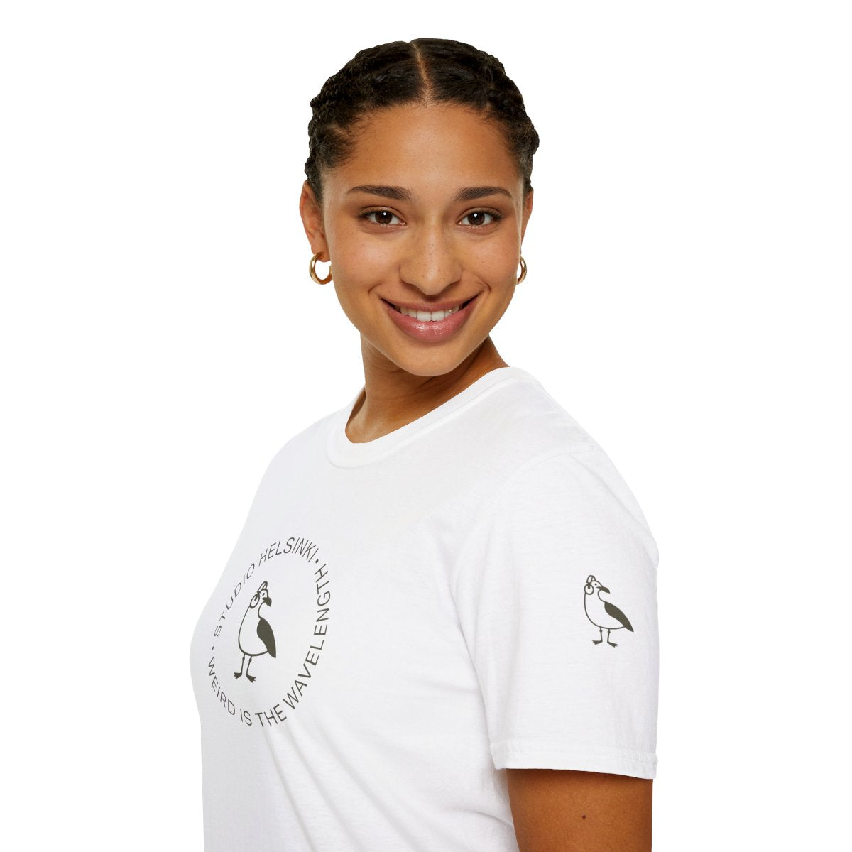 “Weird Is the Wavelength” T-paita — Studio Helsinki Crew Tee